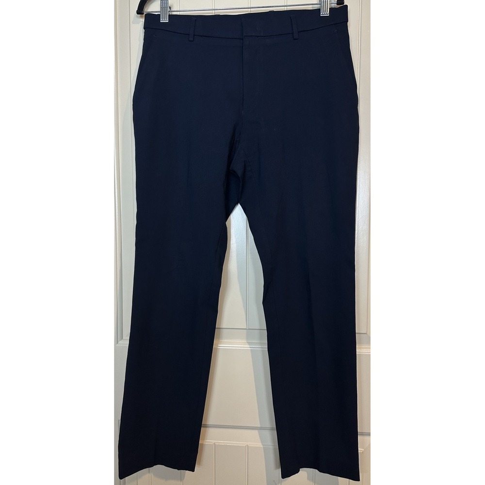 Tommy Hilfiger Men's Navy Modern Fit Stretch Pant 34 x 30 office workwear career